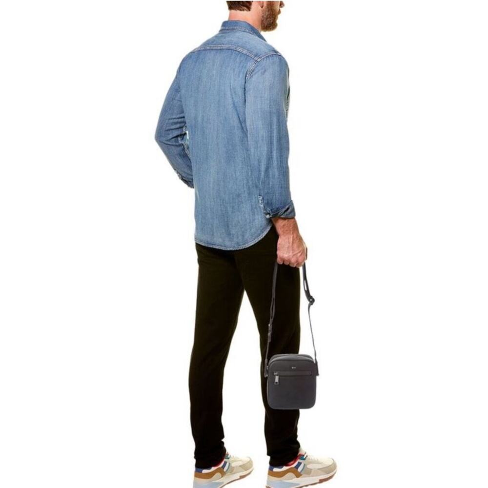NEW Men’s Boss Ray NS ZIP Messenger Crossbody Bag Black - Picture 4 of 5